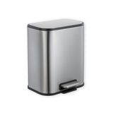 Basurero Rectangular Slim de Acero Inoxidable con Pedal Kinsley 1 un