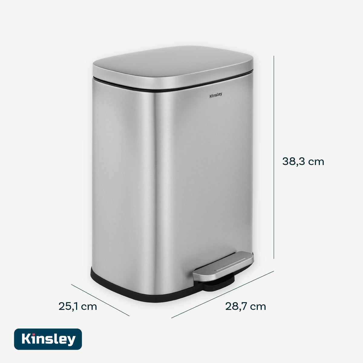 Basurero Ovalado 12L Kinsley 1 un