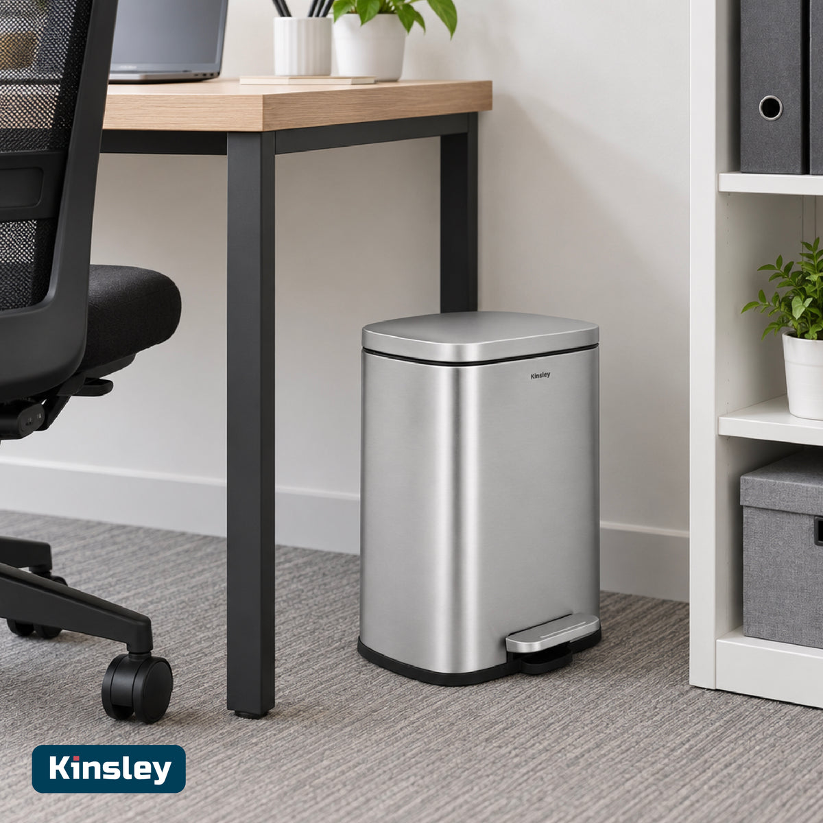 Basurero Ovalado 12L Kinsley 1 un