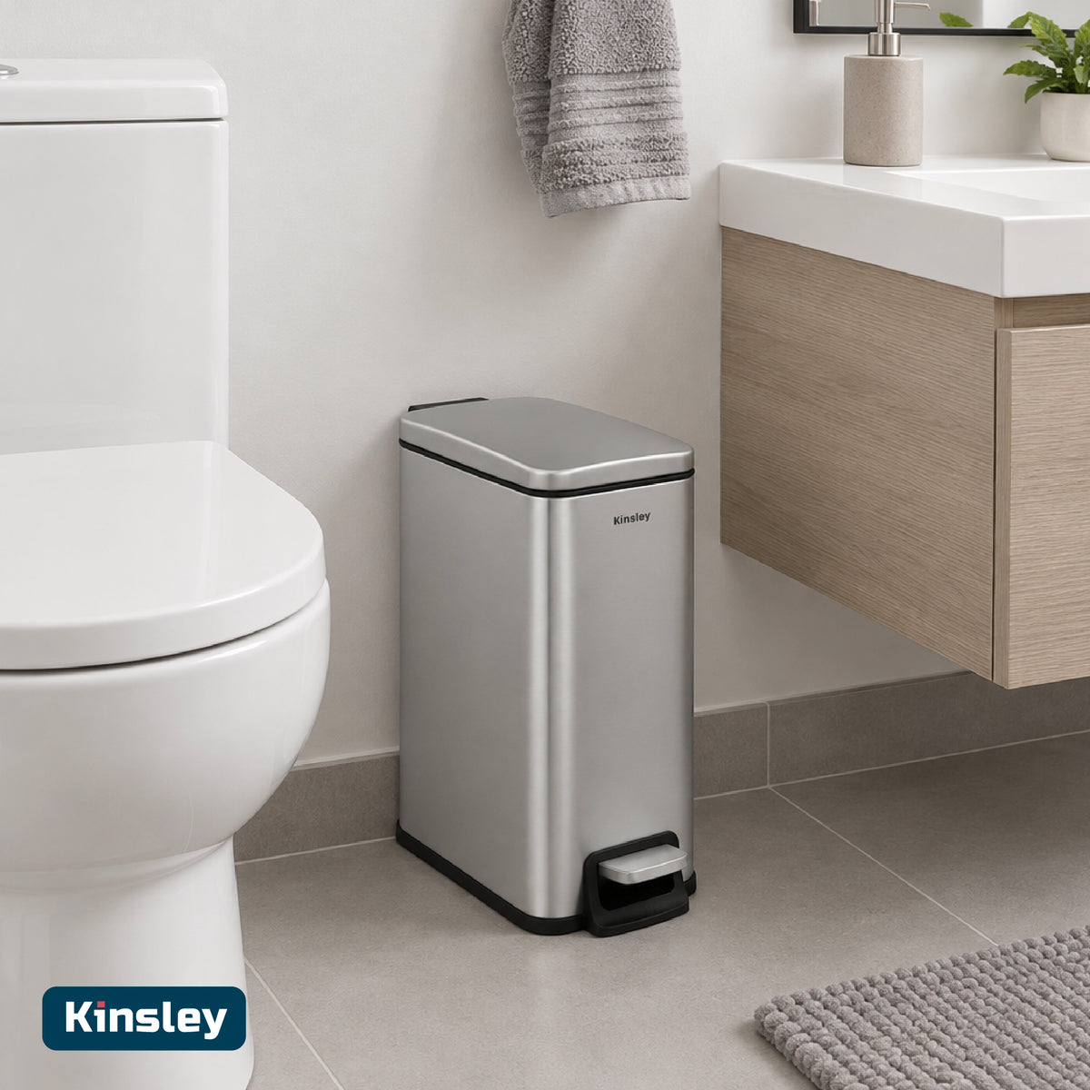 Basurero Rectangular 6L Kinsley 1 un