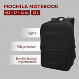 Mochila Notebook Black Dourmont 1 un