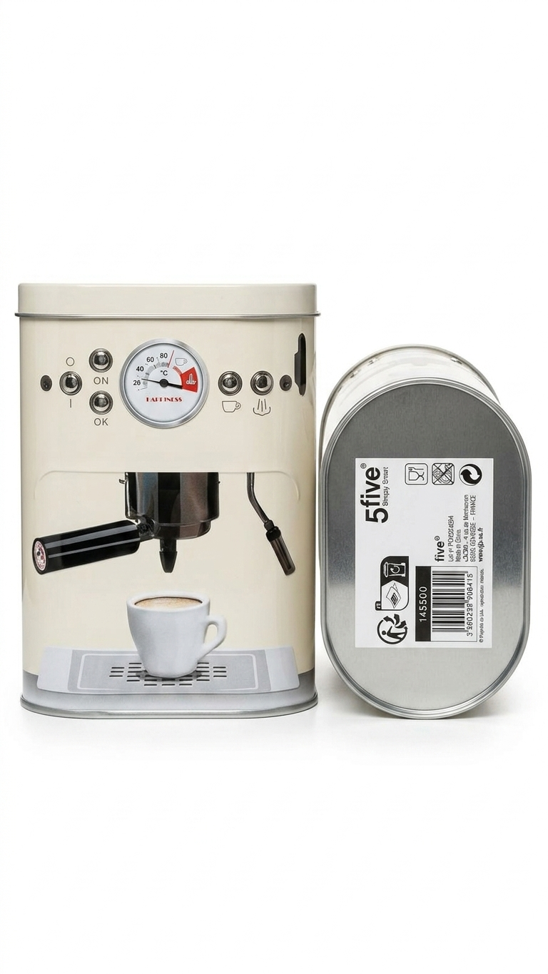 Bote Pequeño Café Metal Relieve 5Five 1 un