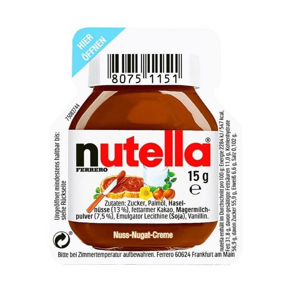 Crema Avellanas con Cocoa Mini Pote Nutella 15 g