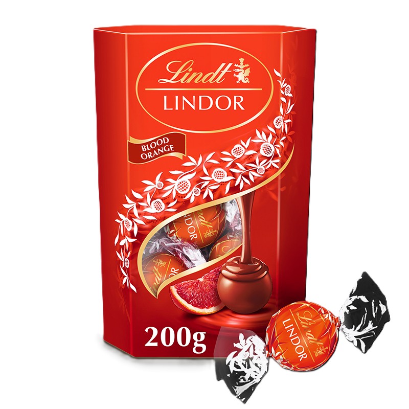 Chocolate Trufas Naranja Roja Lindt 200 g