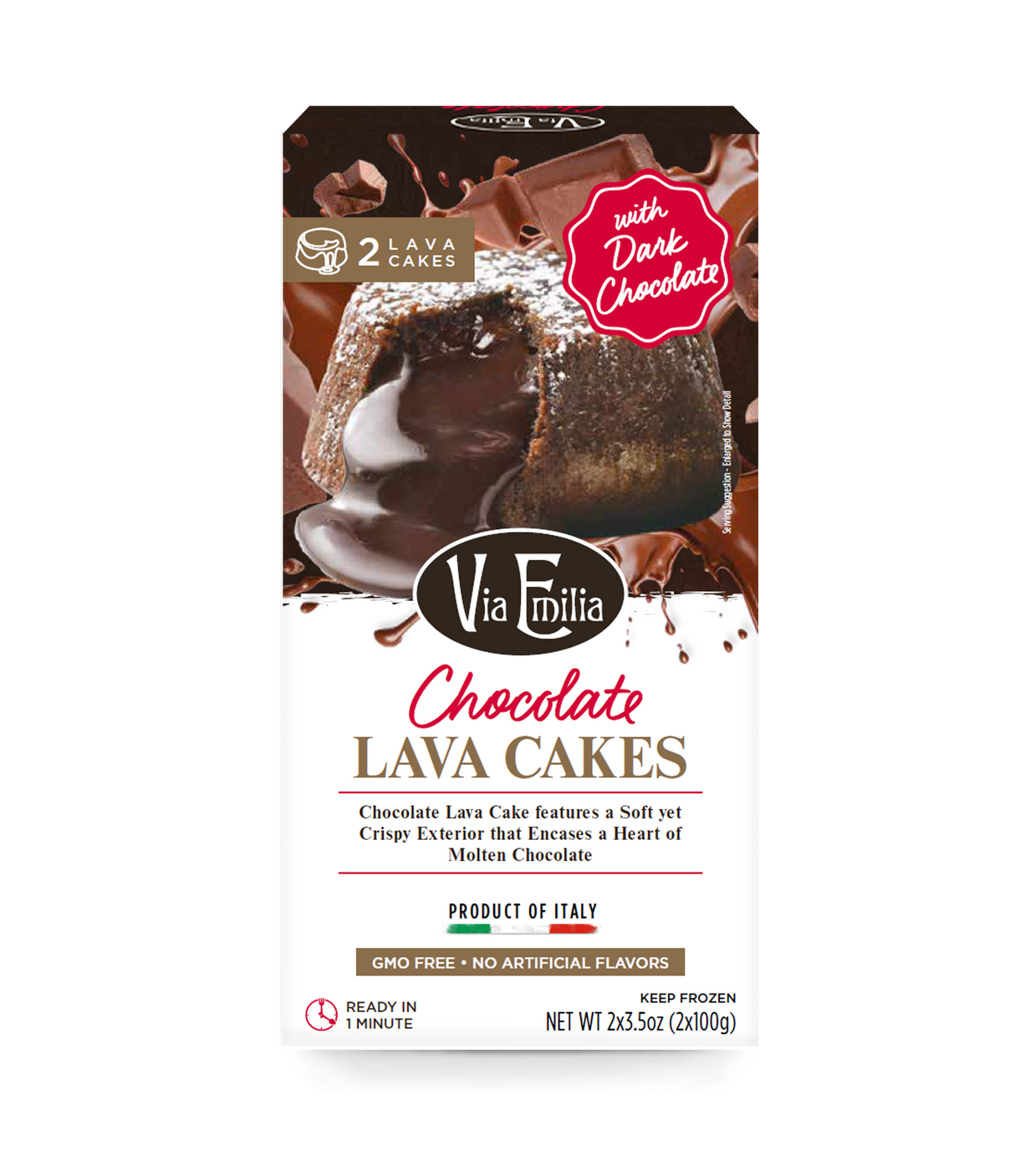 Volcán de Chocolate Via Emilia 200 g