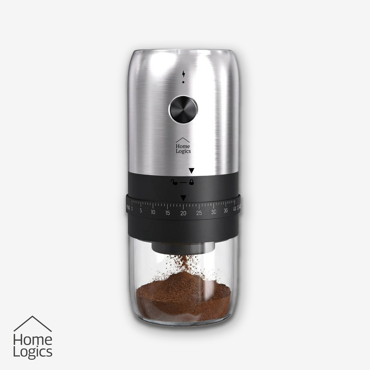 Moledor Eléctrico de Café Ajustable Home Logics 1 un