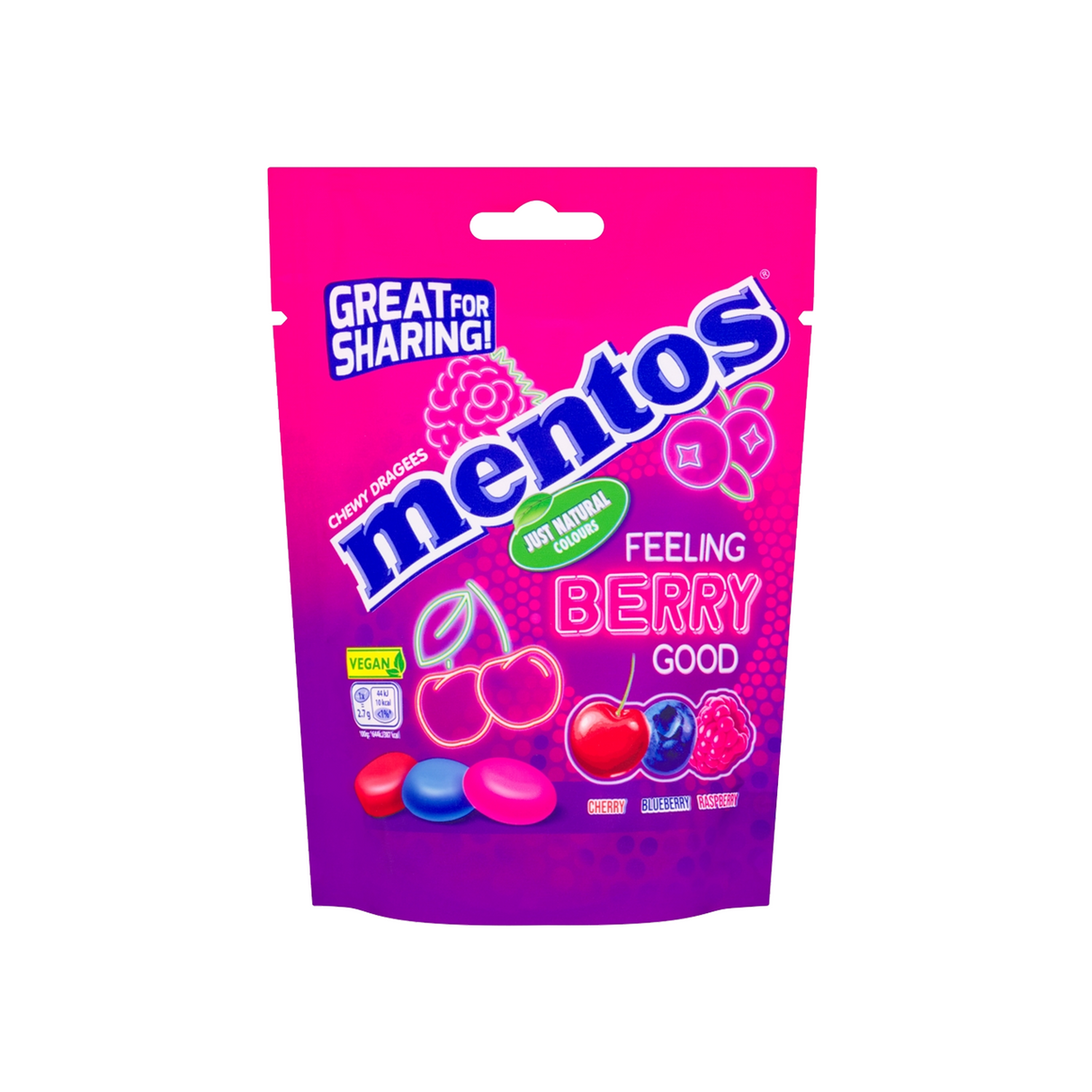 Masticables Feeling Berry Good Mentos 140 g