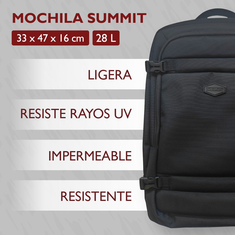 Mochila Viaje Summit Black Dourmont 1 un