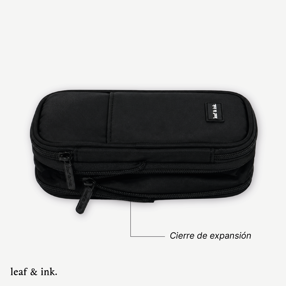Estuche Organizador Expandible leaf & Ink Black 1 un