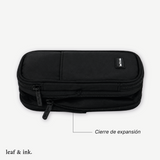 Estuche Organizador Expandible leaf & Ink Black 1 un