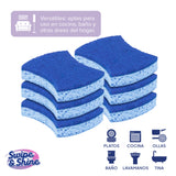Set 6 Esponjas Celulosa Anti Rayas Swipe & Shine 1 un