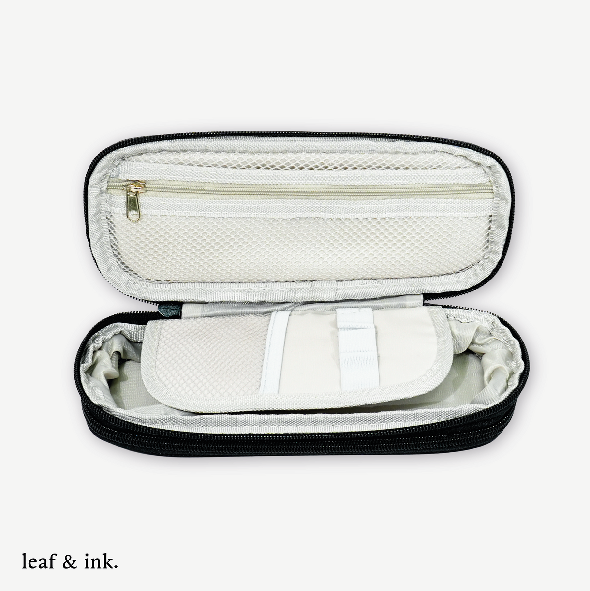 Estuche Organizador Expandible leaf & Ink Black 1 un