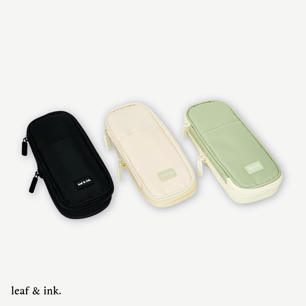 Estuche Organizador Expandible leaf & Ink Black 1 un