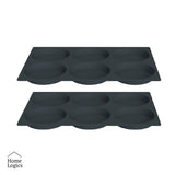 Set 2 Moldes de Silicona para Muffin Bajos Home Logics 1 un