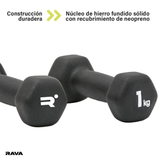 Set de 2 Mancuernas Dumbbell 1kg Rava 1 un