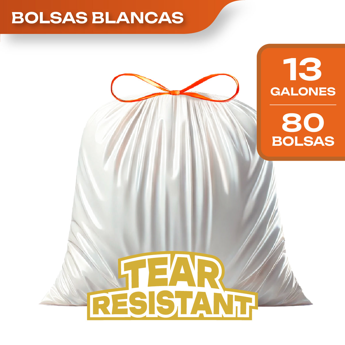 Bolsas Basura Cocina 61 x 69 cm Canway 80 un