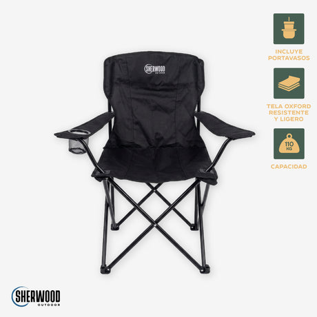 Silla Camping Black Sherwood 1 un