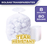 Bolsas Basura Papelero 56 x 61 cm Canway 80 un