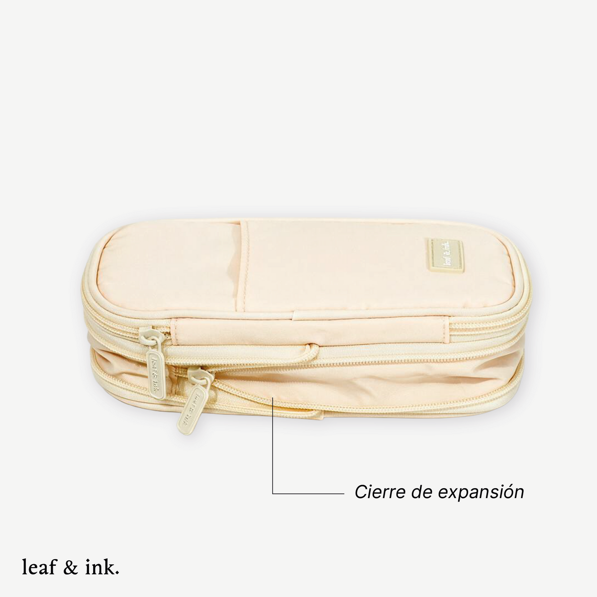 Estuche Organizador Expandible leaf & Ink Soft Sand 1 un