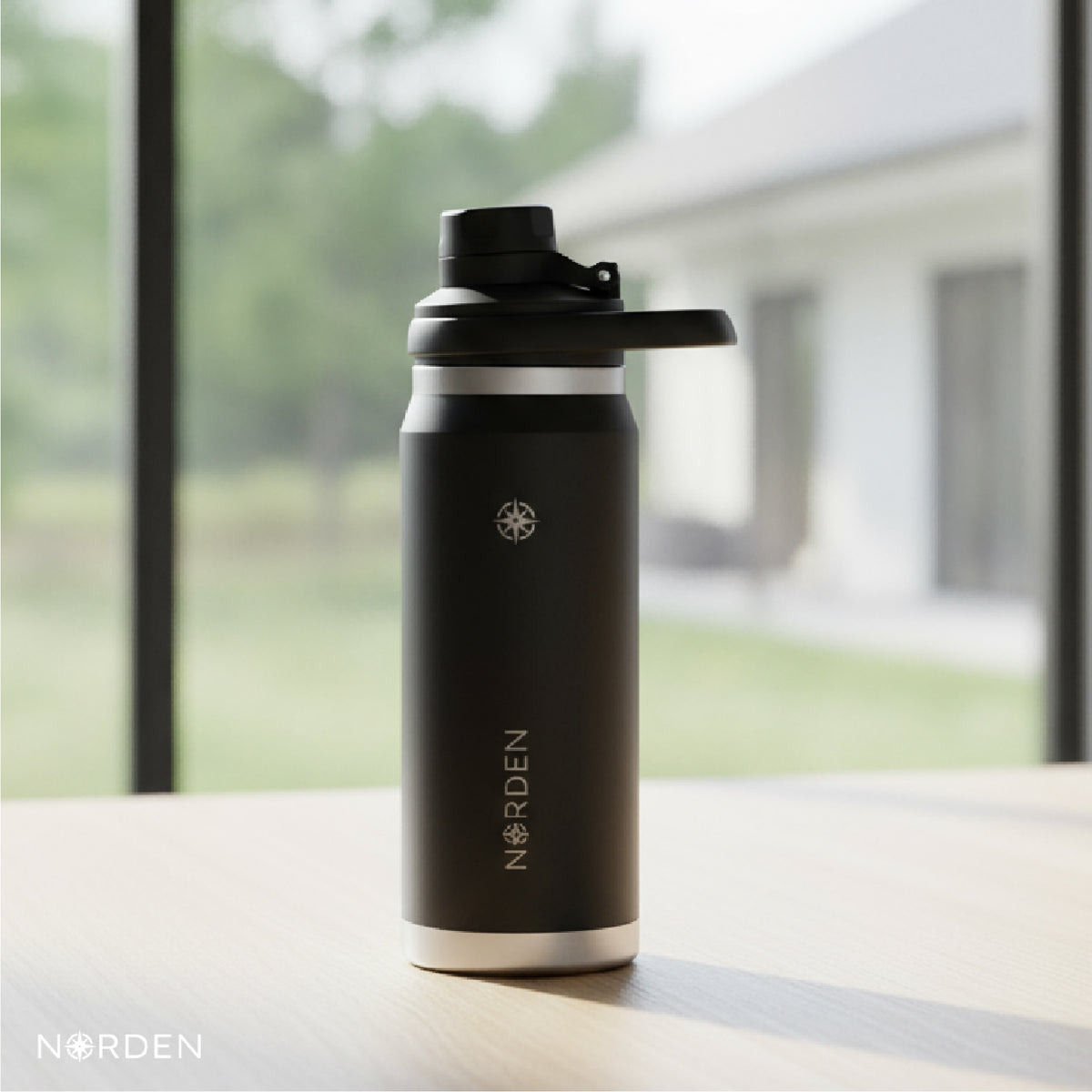 Botella Térmica Acero Inox Black 1000 ml Norden 1 un