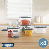 Set 8 Contenedores Herméticos Alimentos Storeware 1 un