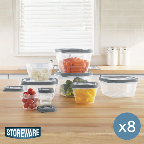 Set 8 Contenedores Herméticos Alimentos Storeware 1 un