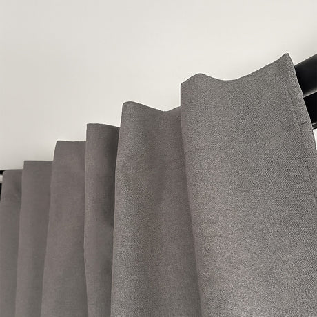 Cortina Blackout Textura Lino 145 x 250 cm Gray Blair Home 1 par