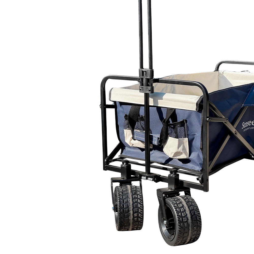 Carrito Wagon Heavy Duty Plegable Navy Blue Beige Sunseeker 1 un