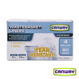 Bolsas Basura Papelero 46 x 51 cm Canway 80 un