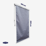 Toldo Vertical Exterior Blackout Premium Gris 1,6x2 m 1 un