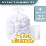 Bolsas Basura Papelero 46 x 51 cm Canway 80 un