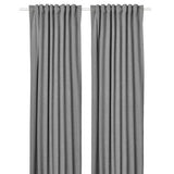 Cortina Blackout Textura Lino 145 x 250 cm Gray Blair Home 1 par