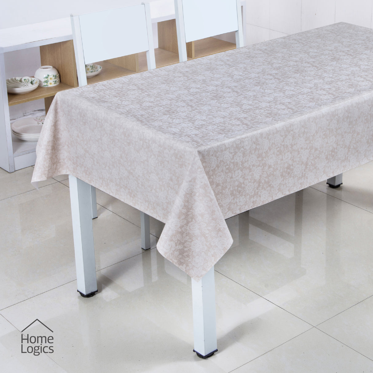 Mantel Rectangular Vintage Linen Garden Silky Smooth Collection 140X210 cm Home Logics 1 un