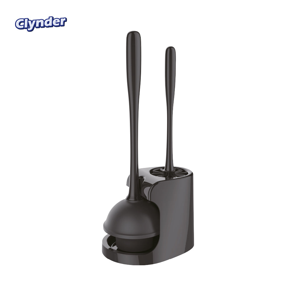 Set Sopapo con Cepillo Inodoro Black Clynder 1 un