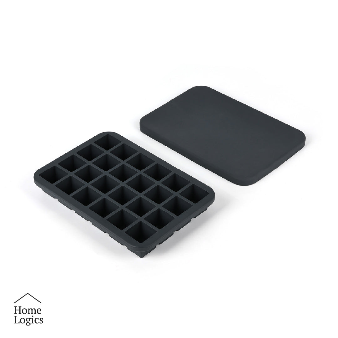 Moldes 24 cubos Hielo Silicona con Tapa Home Logics 1 un