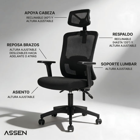 Silla Escritorio Studio Executive Assen 1 un