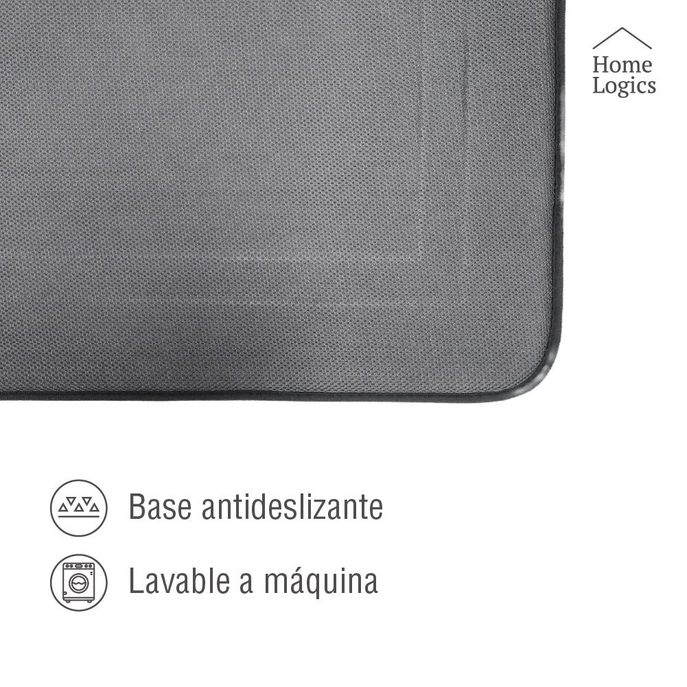 Alfombra Baño Memory Foam Dark Grey 50 x 80 cm Home Logics 1 un