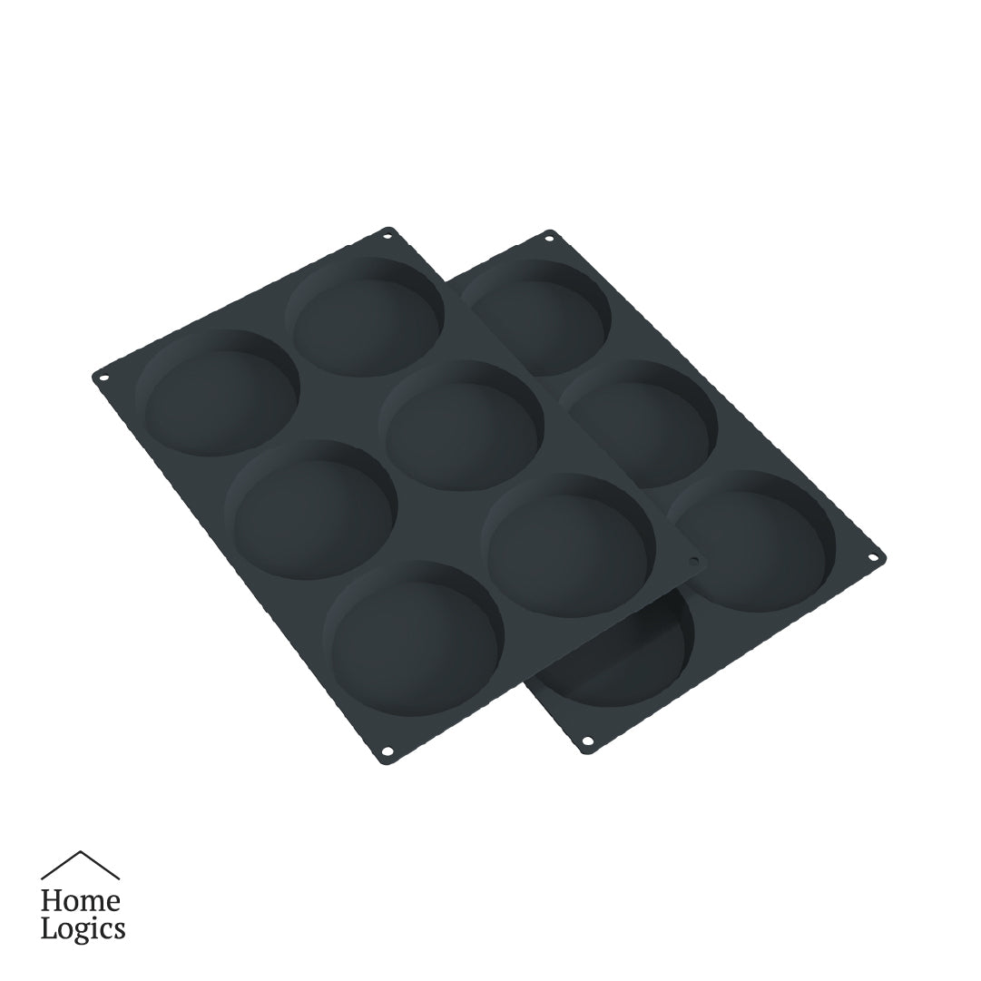 Set 2 Moldes de Silicona para Muffin Bajos Home Logics 1 un
