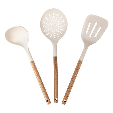 Set 3 Utensilios Harmony Cream Acacia 5five 1 un