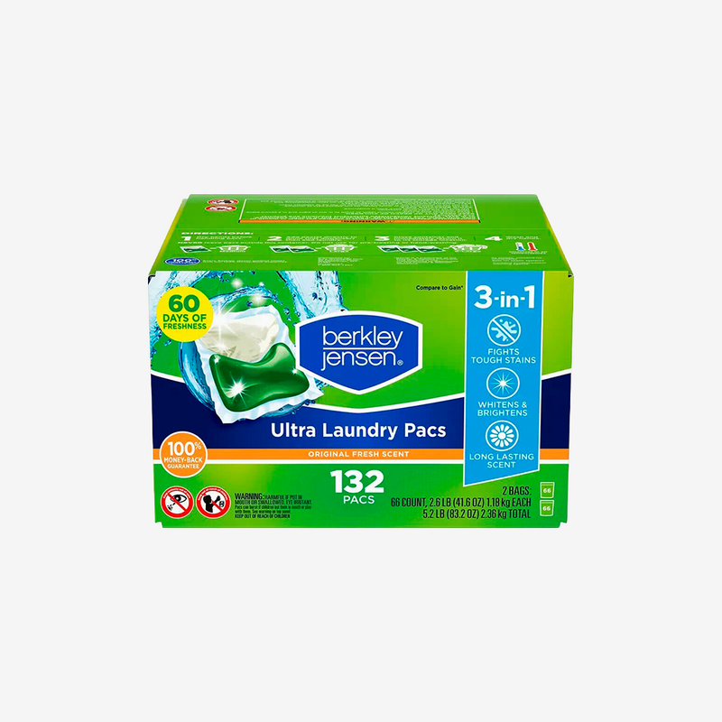 Detergente en Cápsulas Ultra Original Fresh Scent Berkley Jensen 132 un