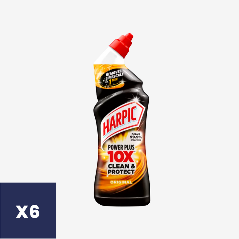 Limpiadores Inodoros Power Plus Harpic 6 un x 750 ml