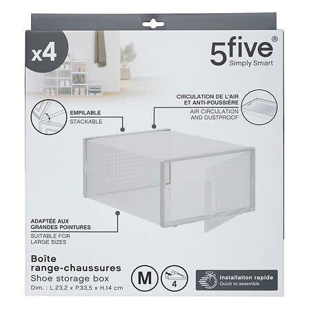 Rack Organizador 4 Zapatos Apilable M 5five 1 un