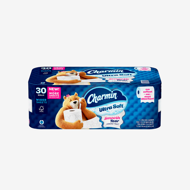 Papel Higiénico Ultra Soft Charmin 5 pack x 6 un