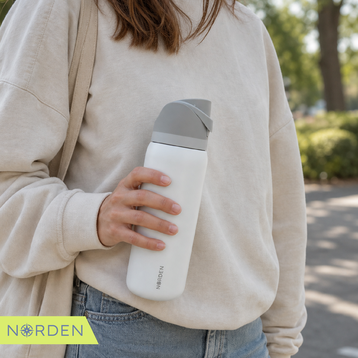 Botella Acero Inoxidable White 1000 ml Norden 1 un