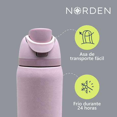 Botella Acero Inoxidable Rose 1000 ml Norden 1 un