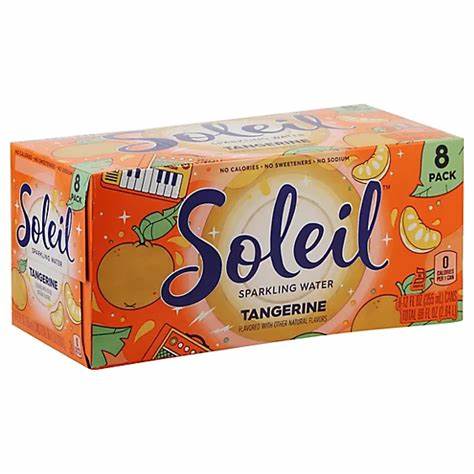 Agua Saborizada con Gas Tangerina Soleil 8 x 355 ml