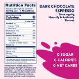 Salsa Espresso Chocolate Negro sin Azúcar Skinny Mixes 354 ml