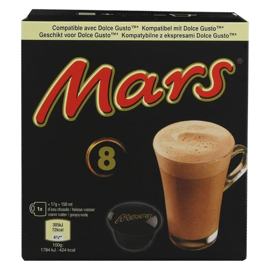 Chocolate Caliente en Cápsulas Mars 8 un