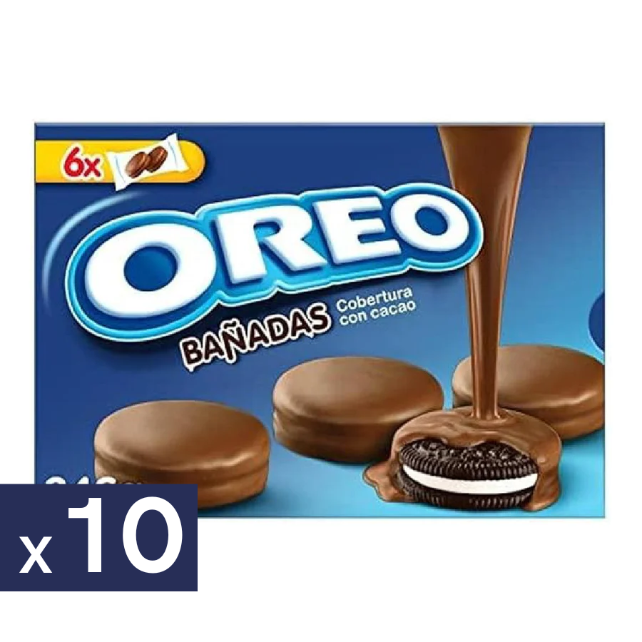 Galletas Bañadas en Chocolate Oreo 10 x 246 g
