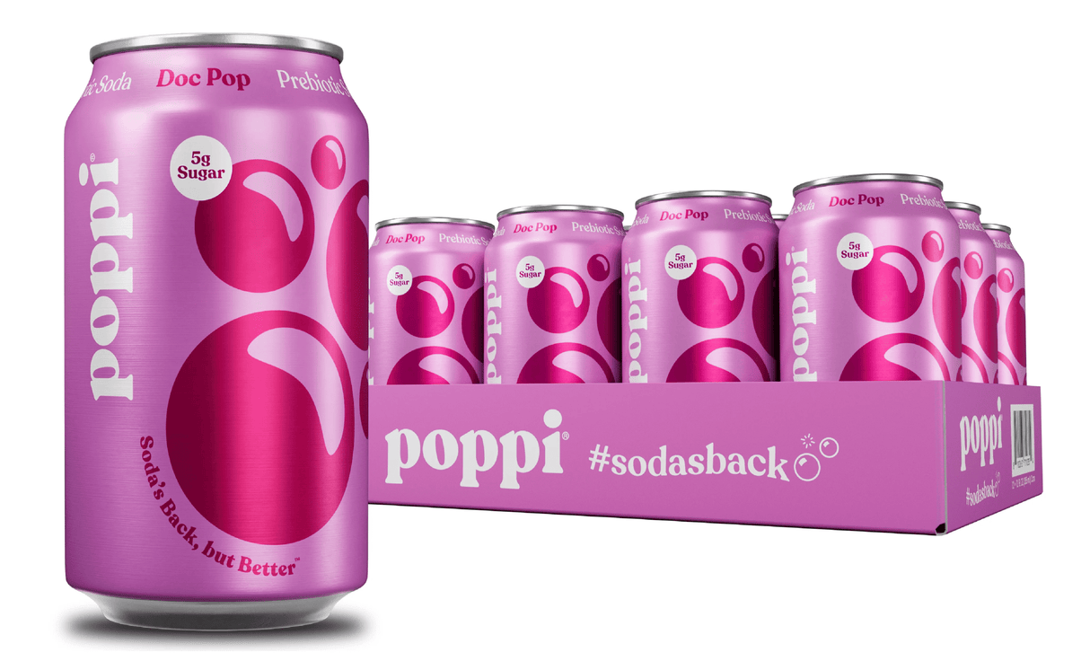 Bebida Prebiotic Doc Pop Lata Poppi 12 x 355 ml